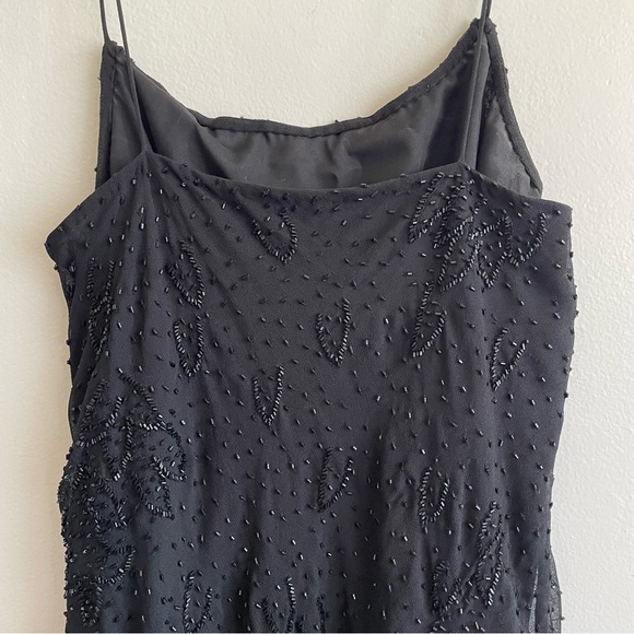 Vintage beaded whimsigoth dress asymmetric tiered fairy dark grunge witchy goth - Picture 9 of 16